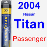 Passenger Wiper Blade for 2004 Nissan Titan - Assurance