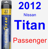 Passenger Wiper Blade for 2012 Nissan Titan - Assurance