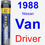 Driver Wiper Blade for 1988 Nissan Van - Assurance