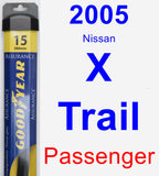 Passenger Wiper Blade for 2005 Nissan X-Trail - Assurance