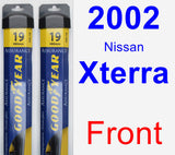 Front Wiper Blade Pack for 2002 Nissan Xterra - Assurance