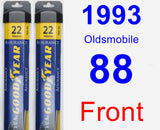 Front Wiper Blade Pack for 1993 Oldsmobile 88 - Assurance