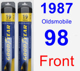 Front Wiper Blade Pack for 1987 Oldsmobile 98 - Assurance