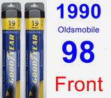 Front Wiper Blade Pack for 1990 Oldsmobile 98 - Assurance