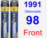 Front Wiper Blade Pack for 1991 Oldsmobile 98 - Assurance