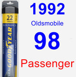 Passenger Wiper Blade for 1992 Oldsmobile 98 - Assurance