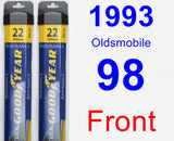 Front Wiper Blade Pack for 1993 Oldsmobile 98 - Assurance