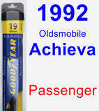 Passenger Wiper Blade for 1992 Oldsmobile Achieva - Assurance