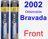 Front Wiper Blade Pack for 2002 Oldsmobile Bravada - Assurance