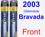 Front Wiper Blade Pack for 2003 Oldsmobile Bravada - Assurance