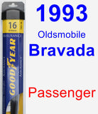 Passenger Wiper Blade for 1993 Oldsmobile Bravada - Assurance