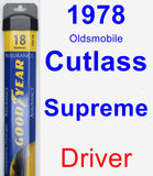 Driver Wiper Blade for 1978 Oldsmobile Cutlass Supreme - Assurance