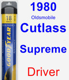 Driver Wiper Blade for 1980 Oldsmobile Cutlass Supreme - Assurance