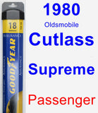 Passenger Wiper Blade for 1980 Oldsmobile Cutlass Supreme - Assurance