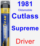 Driver Wiper Blade for 1981 Oldsmobile Cutlass Supreme - Assurance