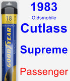 Passenger Wiper Blade for 1983 Oldsmobile Cutlass Supreme - Assurance