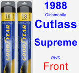 Front Wiper Blade Pack for 1988 Oldsmobile Cutlass Supreme - Assurance