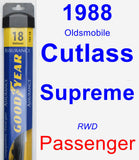 Passenger Wiper Blade for 1988 Oldsmobile Cutlass Supreme - Assurance