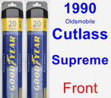 Front Wiper Blade Pack for 1990 Oldsmobile Cutlass Supreme - Assurance