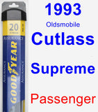 Passenger Wiper Blade for 1993 Oldsmobile Cutlass Supreme - Assurance