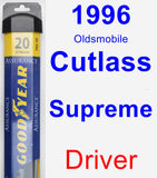 Driver Wiper Blade for 1996 Oldsmobile Cutlass Supreme - Assurance