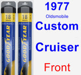 Front Wiper Blade Pack for 1977 Oldsmobile Custom Cruiser - Assurance