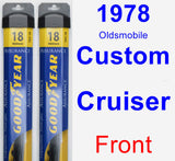 Front Wiper Blade Pack for 1978 Oldsmobile Custom Cruiser - Assurance