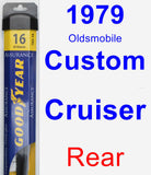 Rear Wiper Blade for 1979 Oldsmobile Custom Cruiser - Assurance