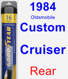 Rear Wiper Blade for 1984 Oldsmobile Custom Cruiser - Assurance