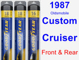 Front & Rear Wiper Blade Pack for 1987 Oldsmobile Custom Cruiser - Assurance