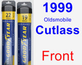 Front Wiper Blade Pack for 1999 Oldsmobile Cutlass - Assurance