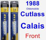 Front Wiper Blade Pack for 1988 Oldsmobile Cutlass Calais - Assurance