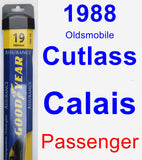 Passenger Wiper Blade for 1988 Oldsmobile Cutlass Calais - Assurance