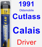 Driver Wiper Blade for 1991 Oldsmobile Cutlass Calais - Assurance