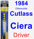 Driver Wiper Blade for 1984 Oldsmobile Cutlass Ciera - Assurance