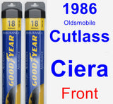 Front Wiper Blade Pack for 1986 Oldsmobile Cutlass Ciera - Assurance