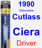 Driver Wiper Blade for 1990 Oldsmobile Cutlass Ciera - Assurance