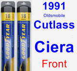 Front Wiper Blade Pack for 1991 Oldsmobile Cutlass Ciera - Assurance