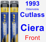 Front Wiper Blade Pack for 1993 Oldsmobile Cutlass Ciera - Assurance