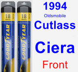 Front Wiper Blade Pack for 1994 Oldsmobile Cutlass Ciera - Assurance