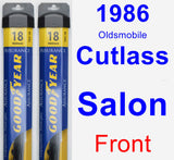 Front Wiper Blade Pack for 1986 Oldsmobile Cutlass Salon - Assurance