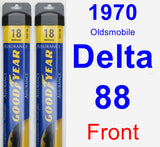 Front Wiper Blade Pack for 1970 Oldsmobile Delta 88 - Assurance