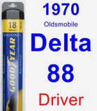 Driver Wiper Blade for 1970 Oldsmobile Delta 88 - Assurance