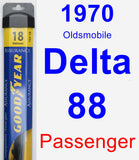 Passenger Wiper Blade for 1970 Oldsmobile Delta 88 - Assurance