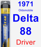 Driver Wiper Blade for 1971 Oldsmobile Delta 88 - Assurance