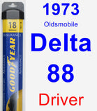 Driver Wiper Blade for 1973 Oldsmobile Delta 88 - Assurance