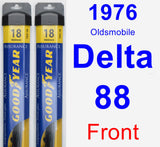 Front Wiper Blade Pack for 1976 Oldsmobile Delta 88 - Assurance