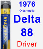 Driver Wiper Blade for 1976 Oldsmobile Delta 88 - Assurance