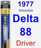 Driver Wiper Blade for 1977 Oldsmobile Delta 88 - Assurance