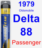 Passenger Wiper Blade for 1979 Oldsmobile Delta 88 - Assurance